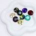 DZ-3001 27 mm Round Shaped Crystal Fancy Stones 